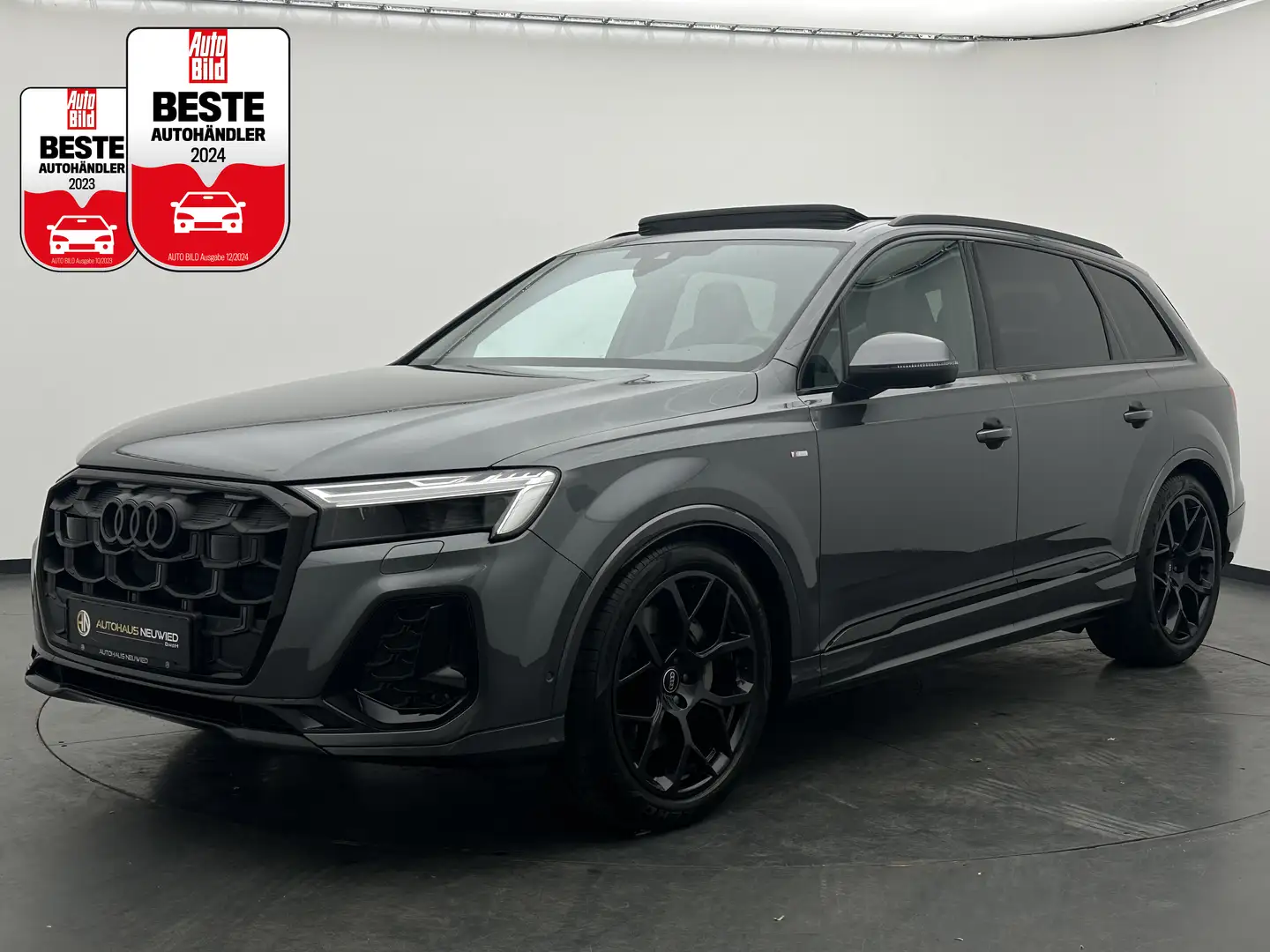 Audi Q7 Q7 50 TDI quattro +S-LINE+PANO+B&O+360+RAUTE+AHK Grau - 1