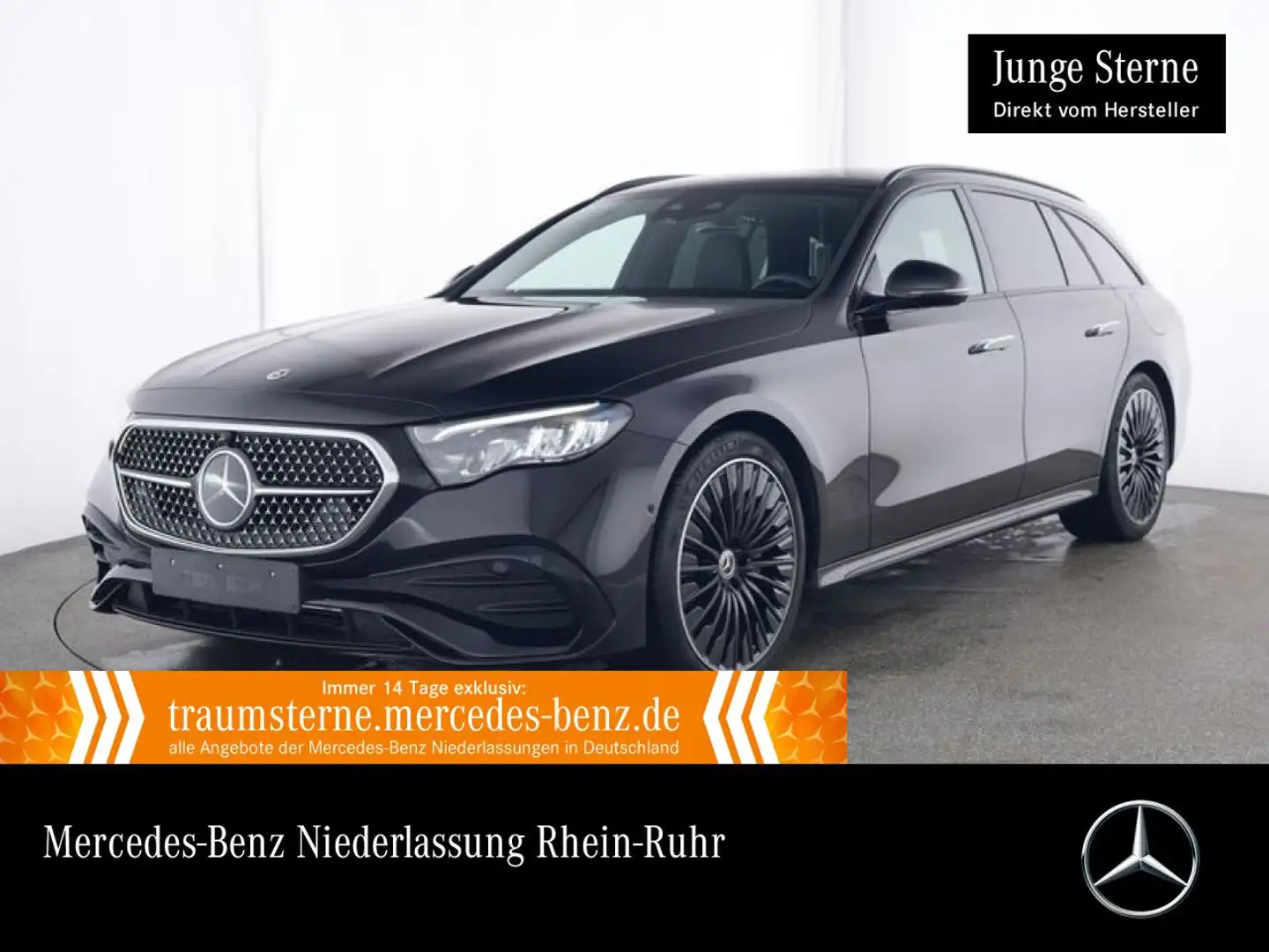 Mercedes-Benz E 300 de T 4M AMG Fahrass Burmester Distr. LED AHK Zwart - 1