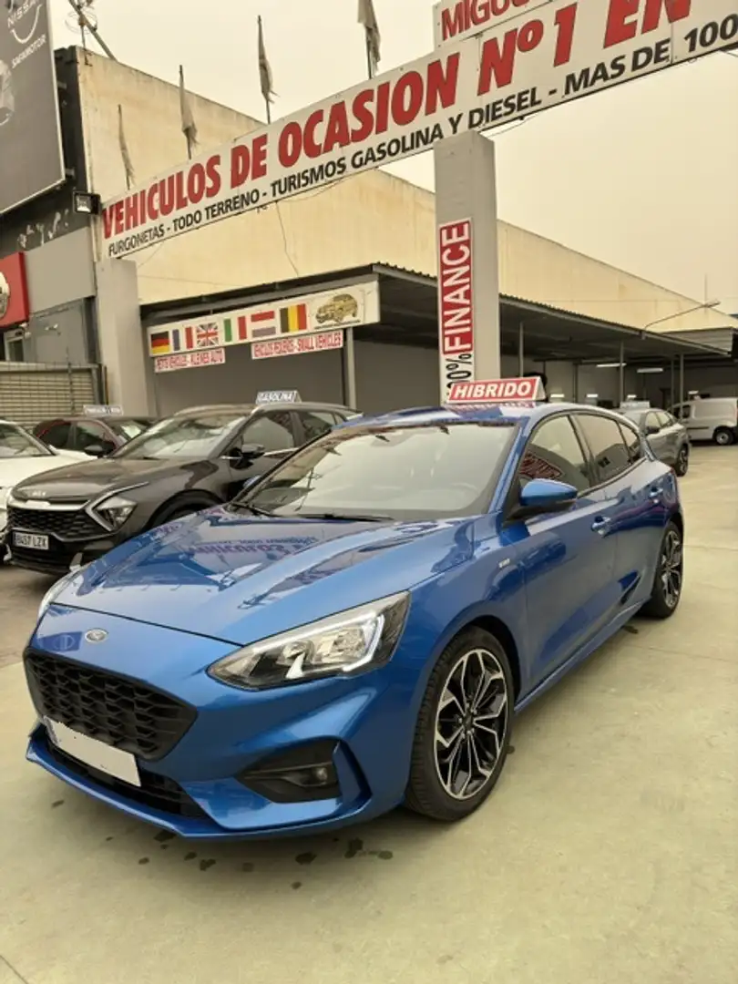 Ford Focus 1.0 Ecoboost MHEV ST Line 125 Blauw - 1