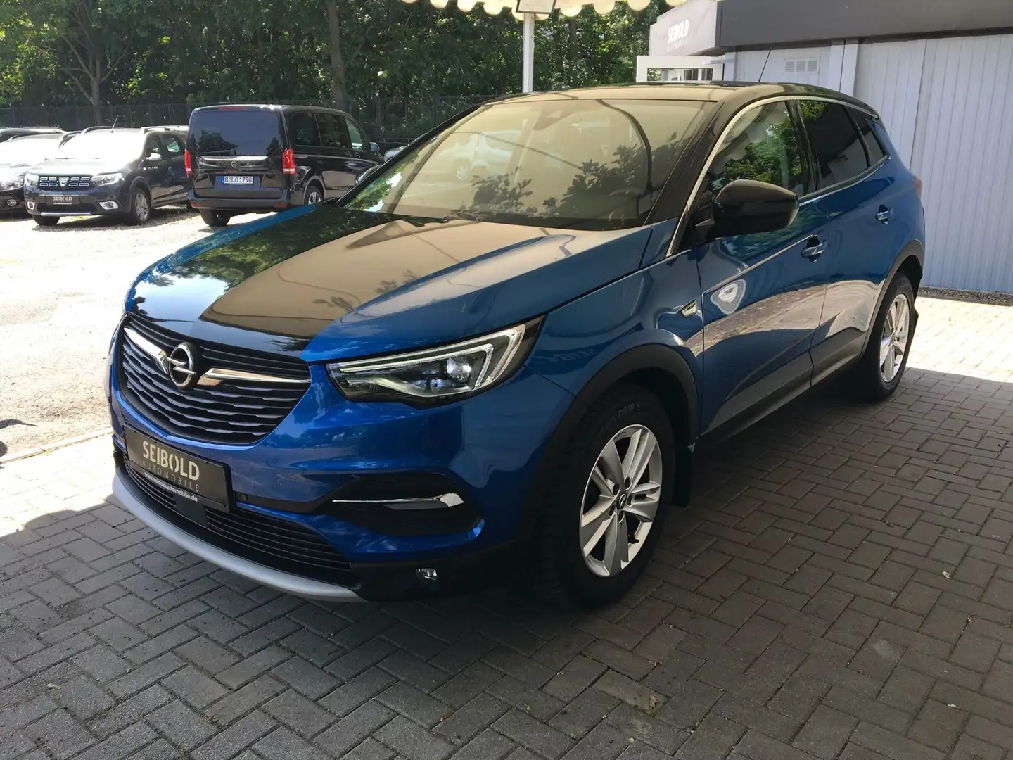 Opel Grandland X 1.2/Autom/LED/Tempo/Spur/Teilleder Blau - 1