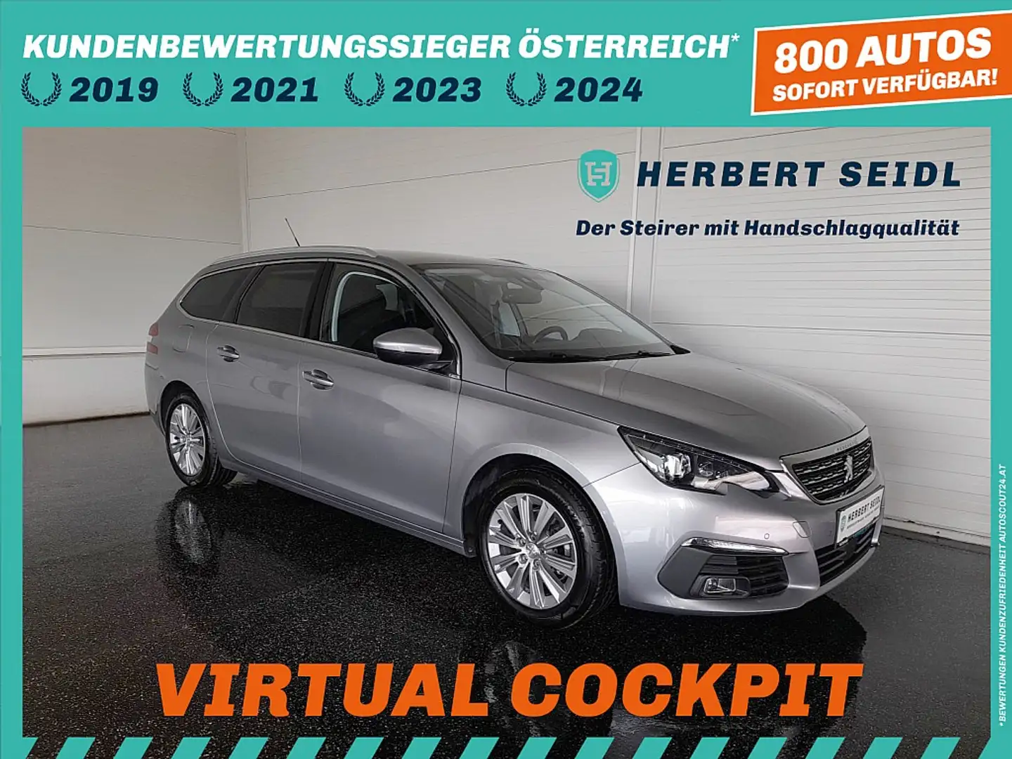Peugeot 308 SW 1,5 Blue HDI 130 *LED / NAVI / VIRTUELL / KA... Silber - 1