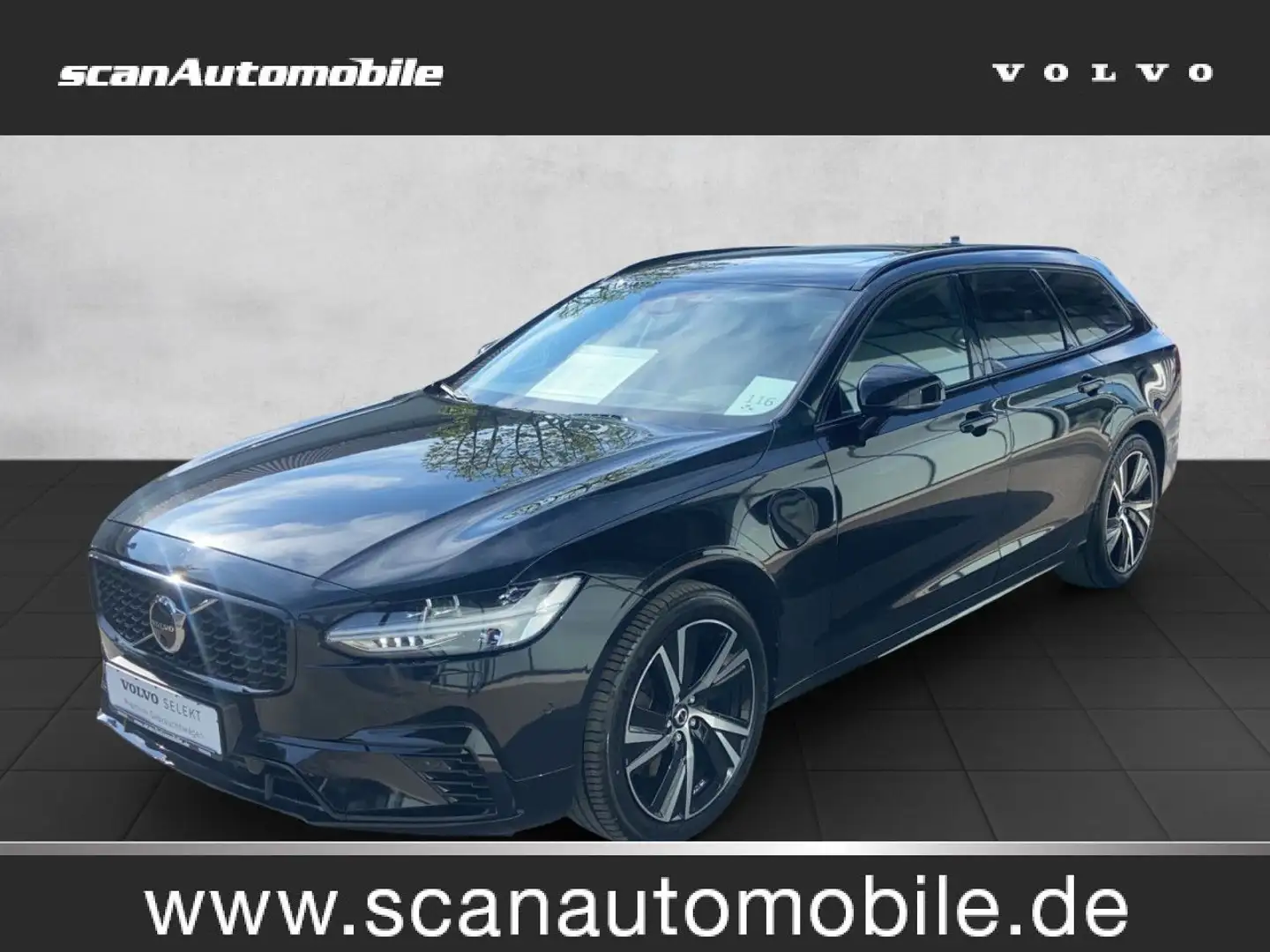 Volvo V90 R Design Recharge Plug-In Hybrid AWD Bluetooth Zwart - 1