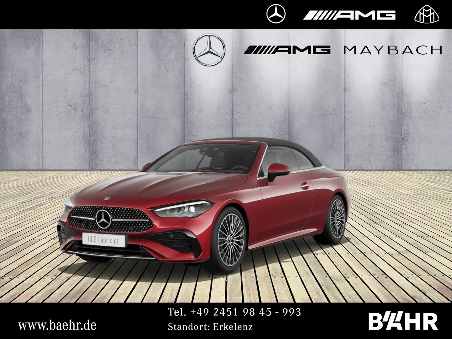 Mercedes-Benz CLE 300 CLE 300 4M Cabrio AMG/Burmester3D/AHK/Distronic Rot - 1