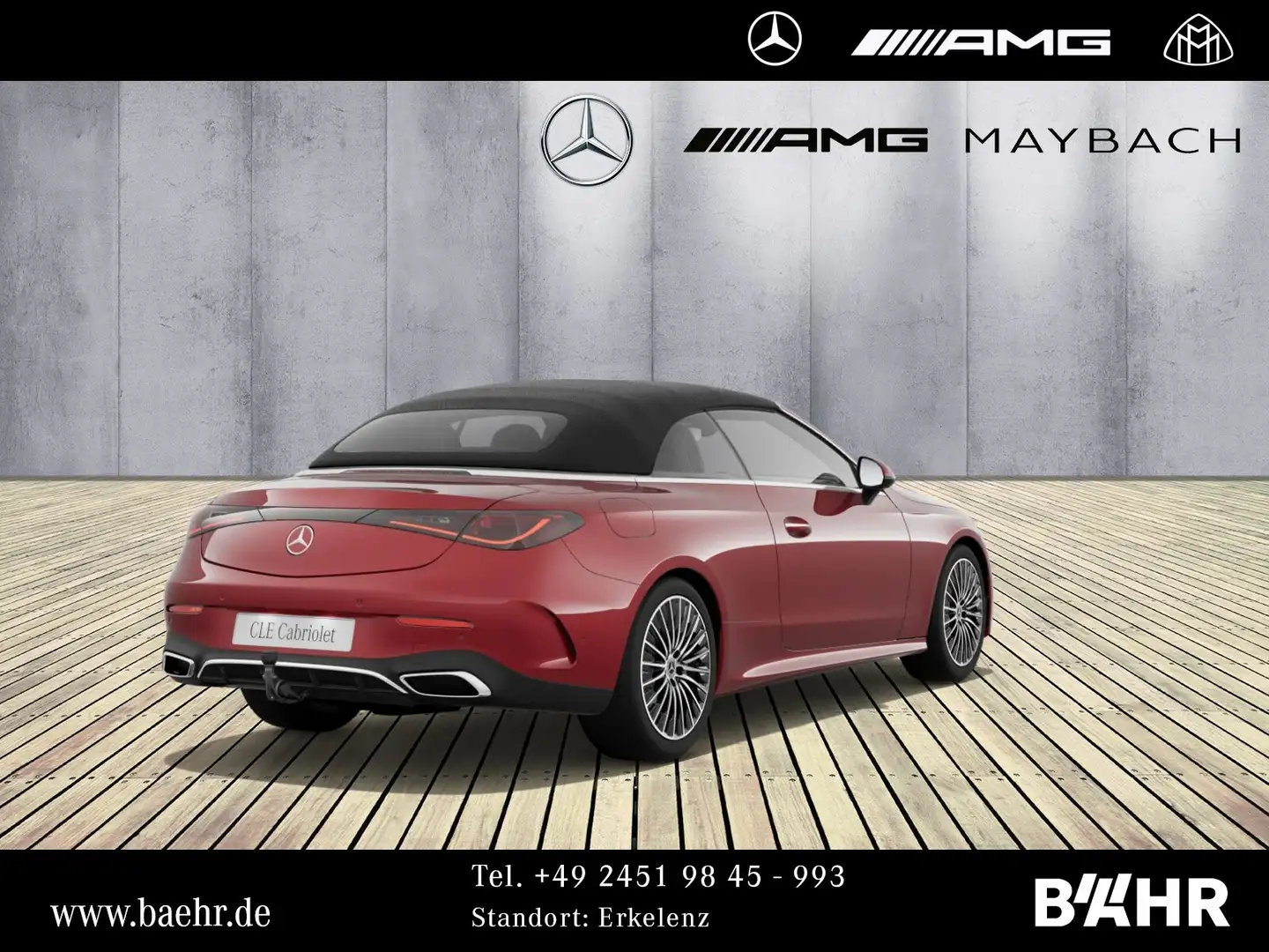 Mercedes-Benz CLE 300 CLE 300 4M Cabrio AMG/Burmester3D/AHK/Distronic Rot - 2