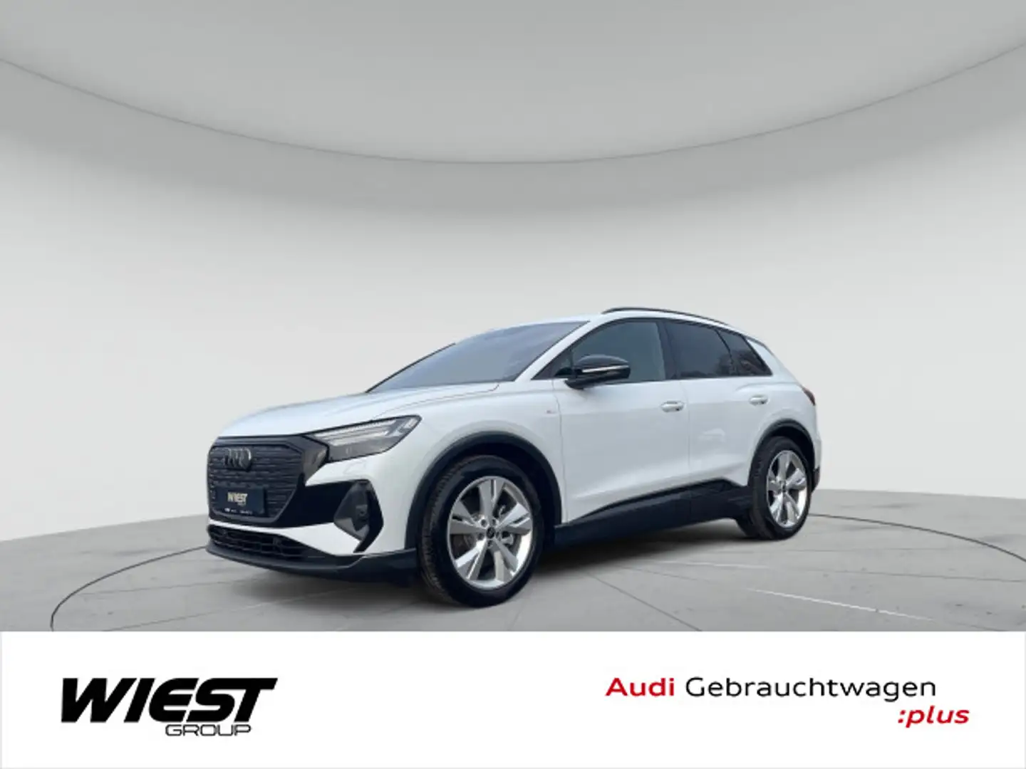 Audi Q4 e-tron 45 e-tron S line Navi AHK Matrix LED S Weiß - 1