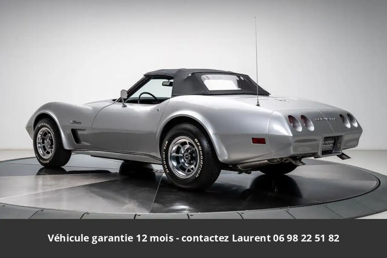 Chevrolet Corvette 1974 Convertible 350 CI V8 190 HP Code L48 3 vitesses Tous compris, foto 8