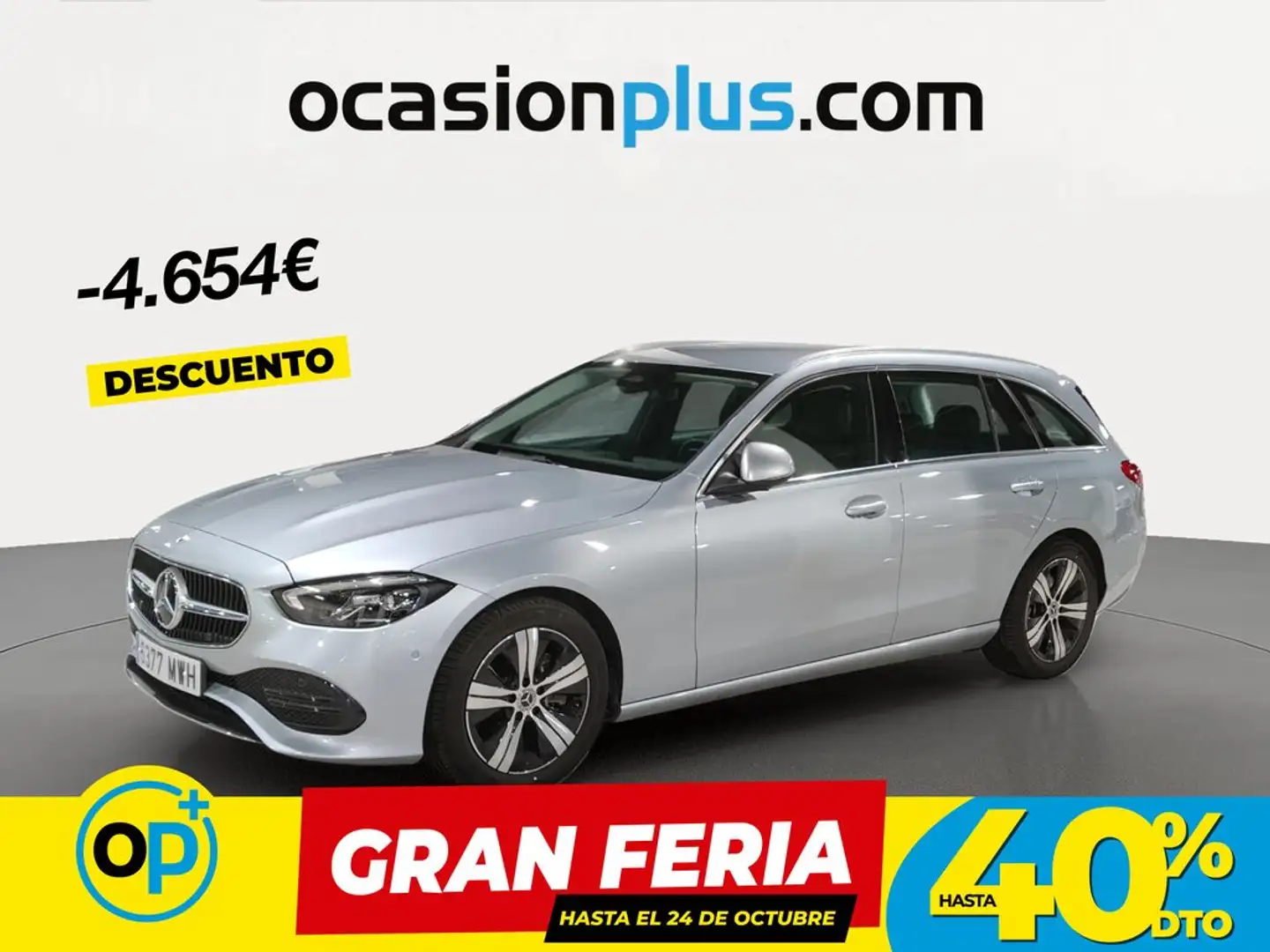 Mercedes-Benz C 200 Estate 9G-Tronic Gris - 1