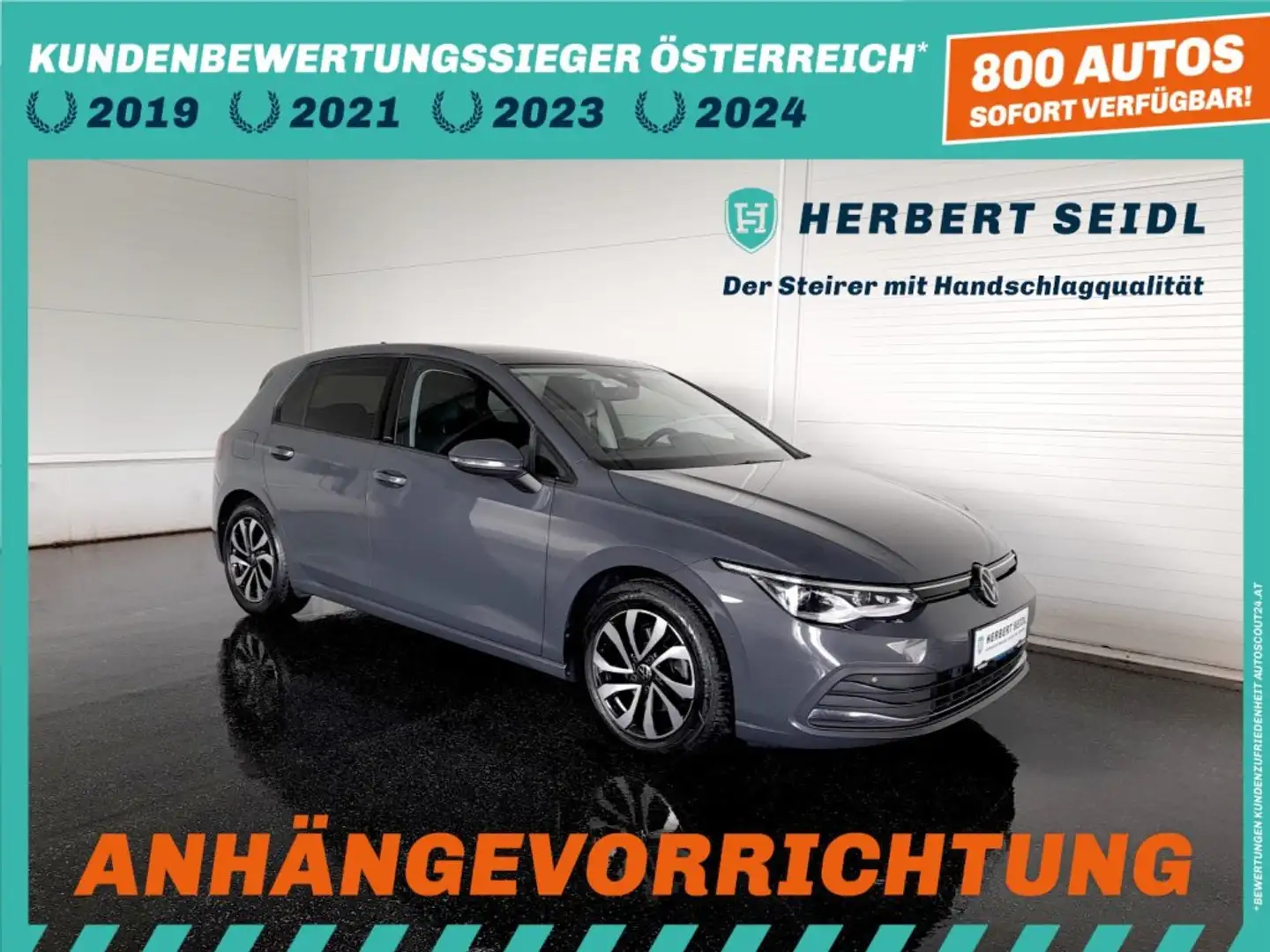 Volkswagen Golf VIII ACTIVE 2,0 TDI DSG *SKY / MATRIX-LED / HEAD-UP / VIRTUELL PRO / NAVI / AHV & KAMERA / ACC / KEYLESS* Grau - 1