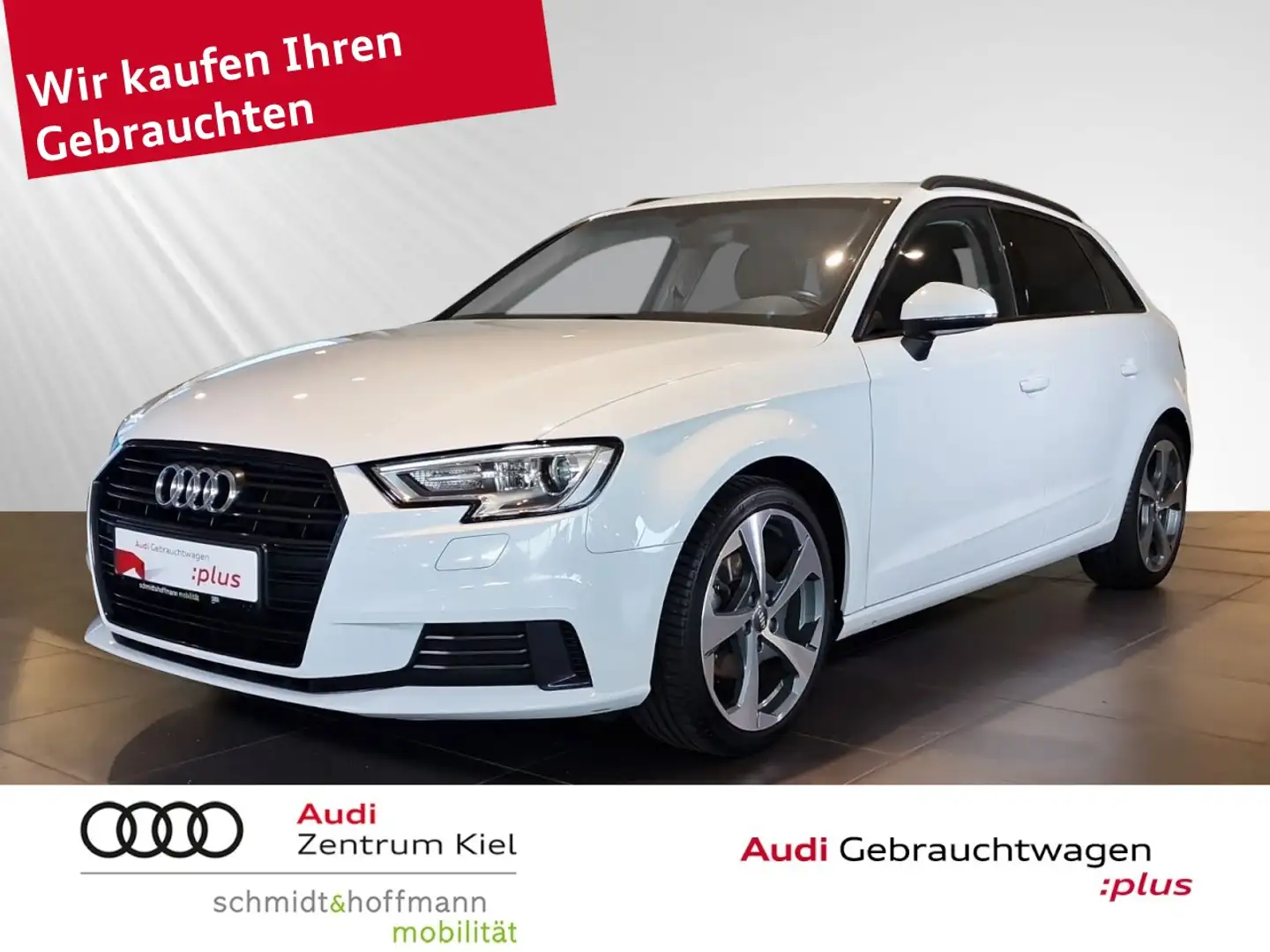 Audi A3 Sportback 1.0 TFSI Sport AHK Navi+ PDC Sitzhz Blanc - 1