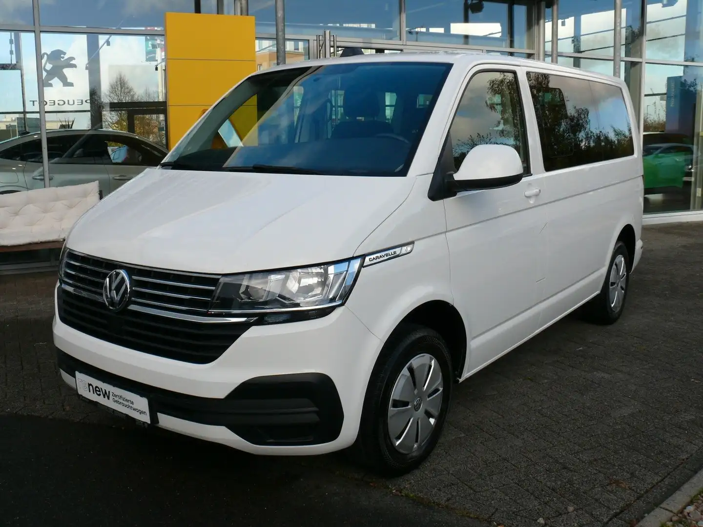 Volkswagen T6 Caravelle 2.0 TDI 8-Sitze,Klima,Navi,Autom, Білий - 1