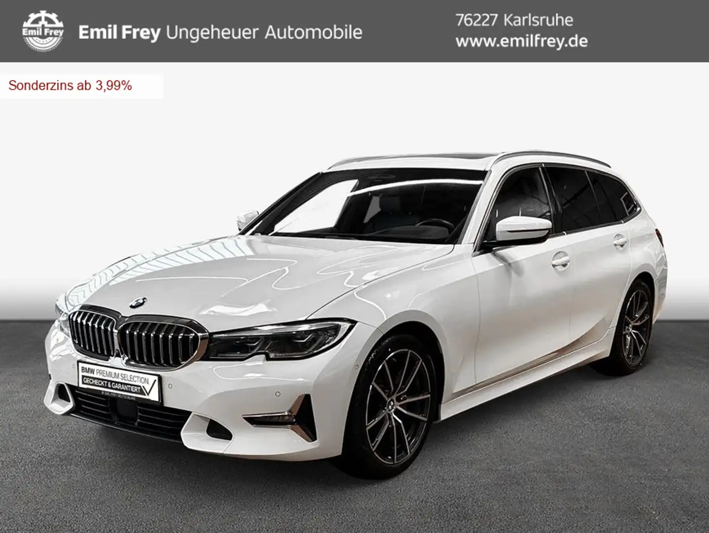 BMW 320 d Touring Aut. Luxury Line Laser HIFI Head-Up S White - 1