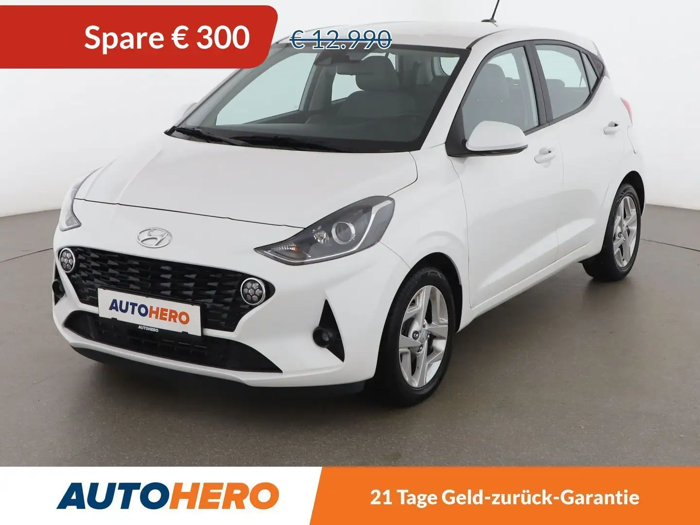 Hyundai i10 1.2 Trend *TEMPO*SPUR*KLIMAAUT*BT*ALU* Weiß - 1