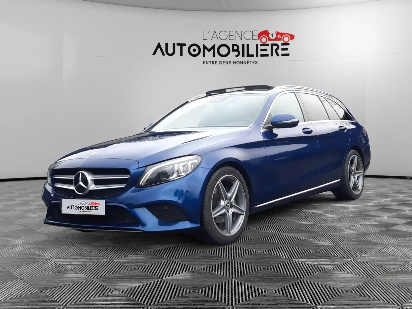 Mercedes-Benz C 200 C 200D BREAK AMG Line 9G-Tronic/ Garantie 12 Mois Azul - 1