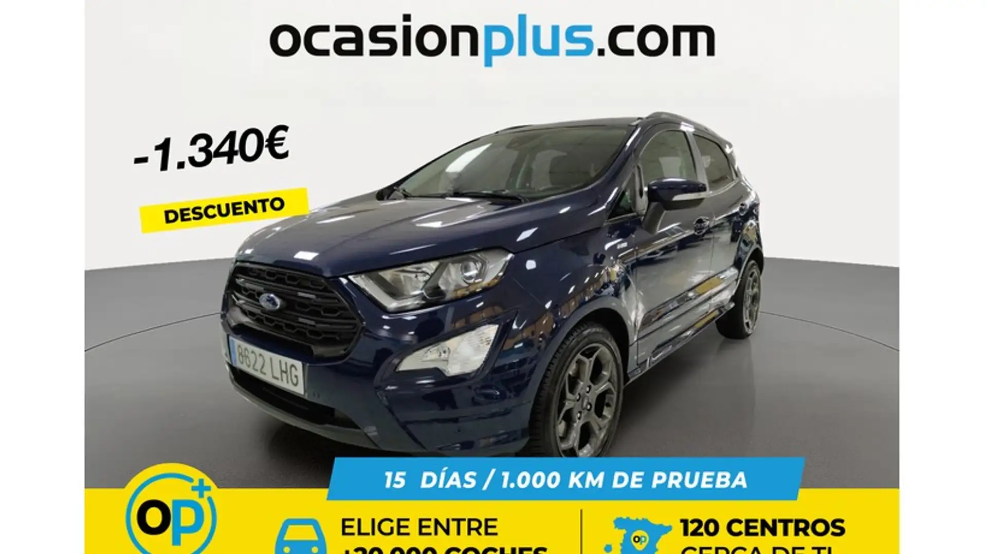 Ford EcoSport 1.5 EcoBlue ST Line 100 Blau - 1