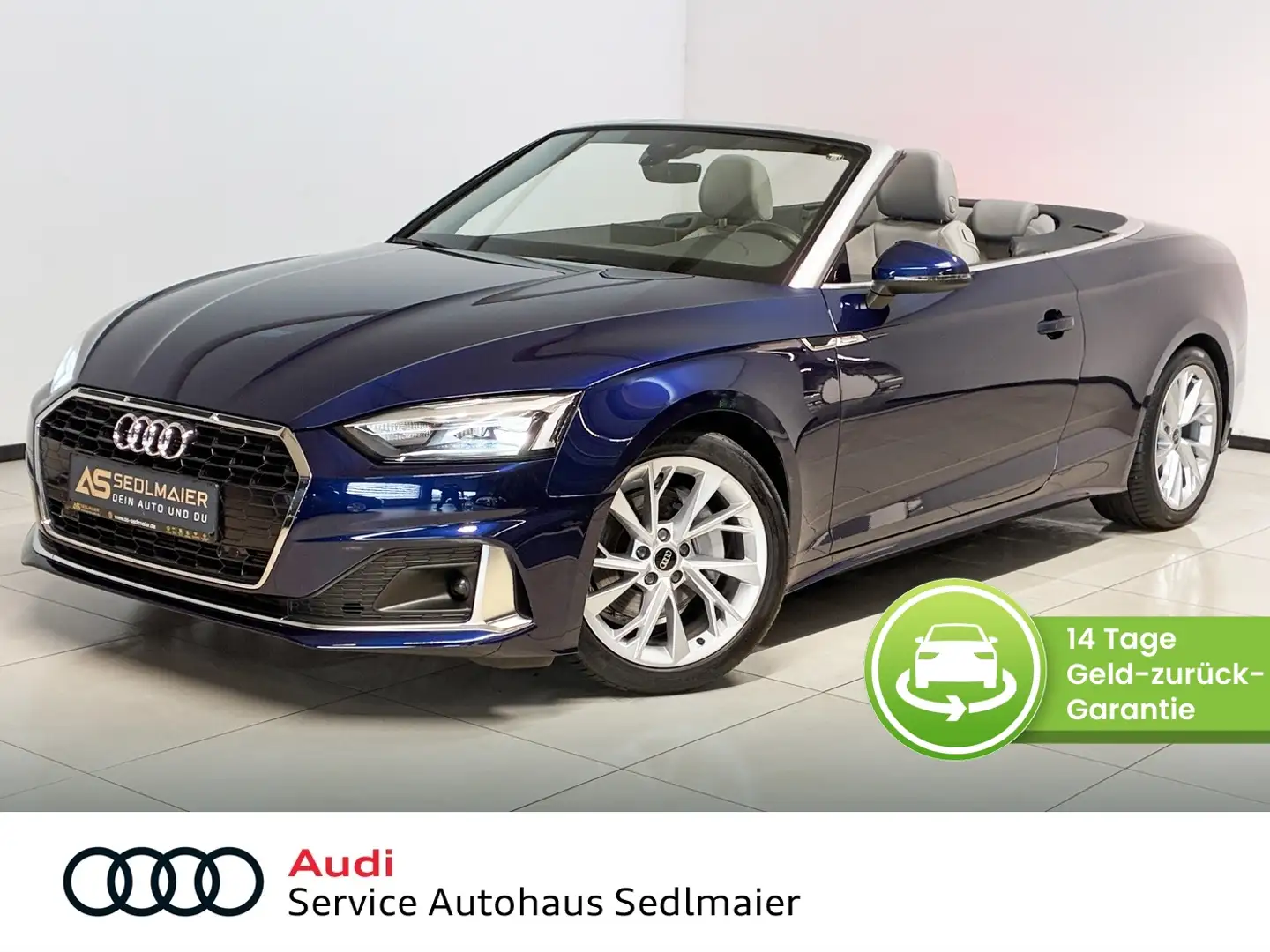 Audi A5 Cabriolet 40 2.0 TFSI advanced RCam|SHZ|ACC Blauw - 1