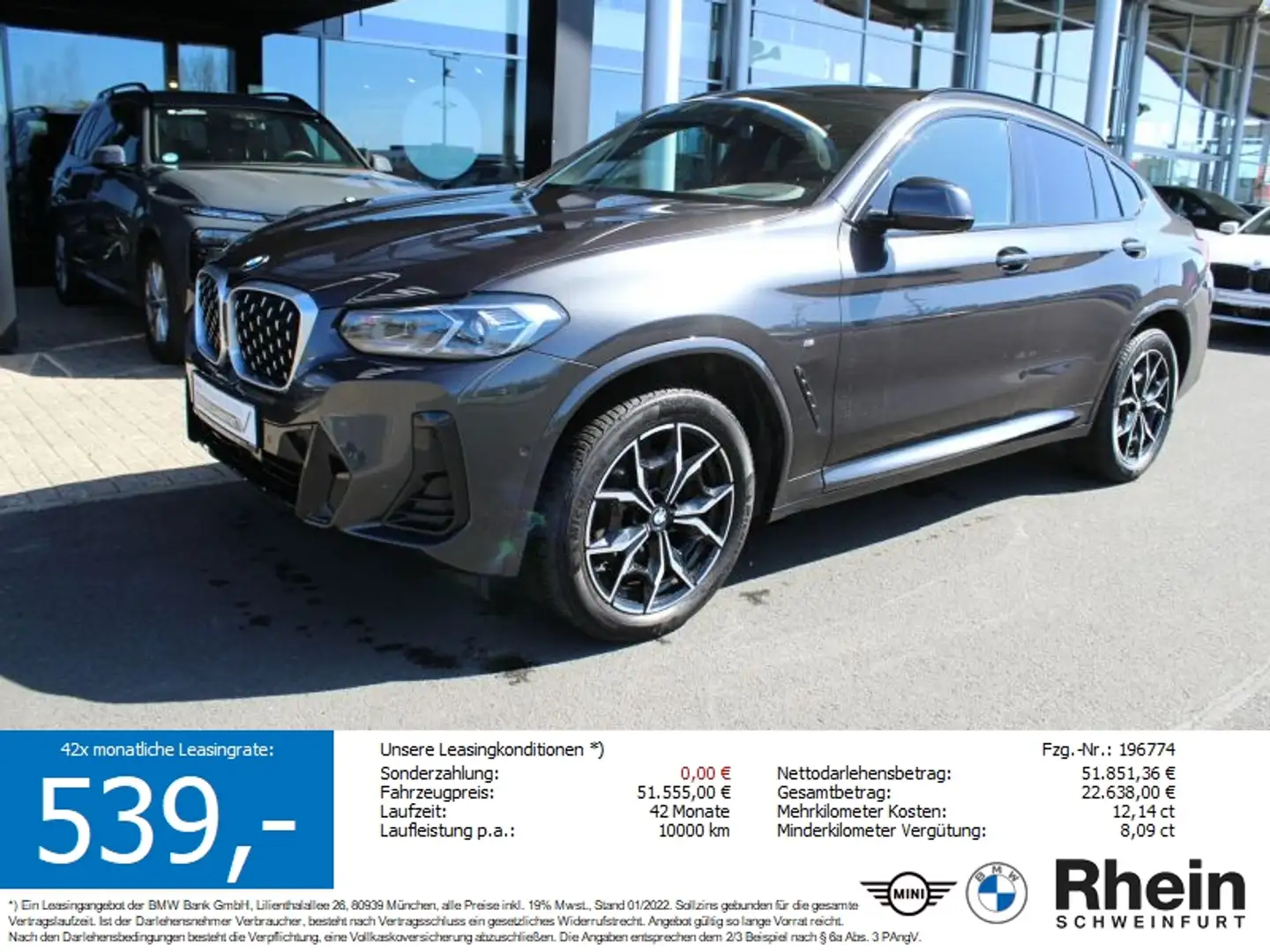 BMW X4 xDrive20i M Sport Laser. Standheizung. HeadUp Grau - 1
