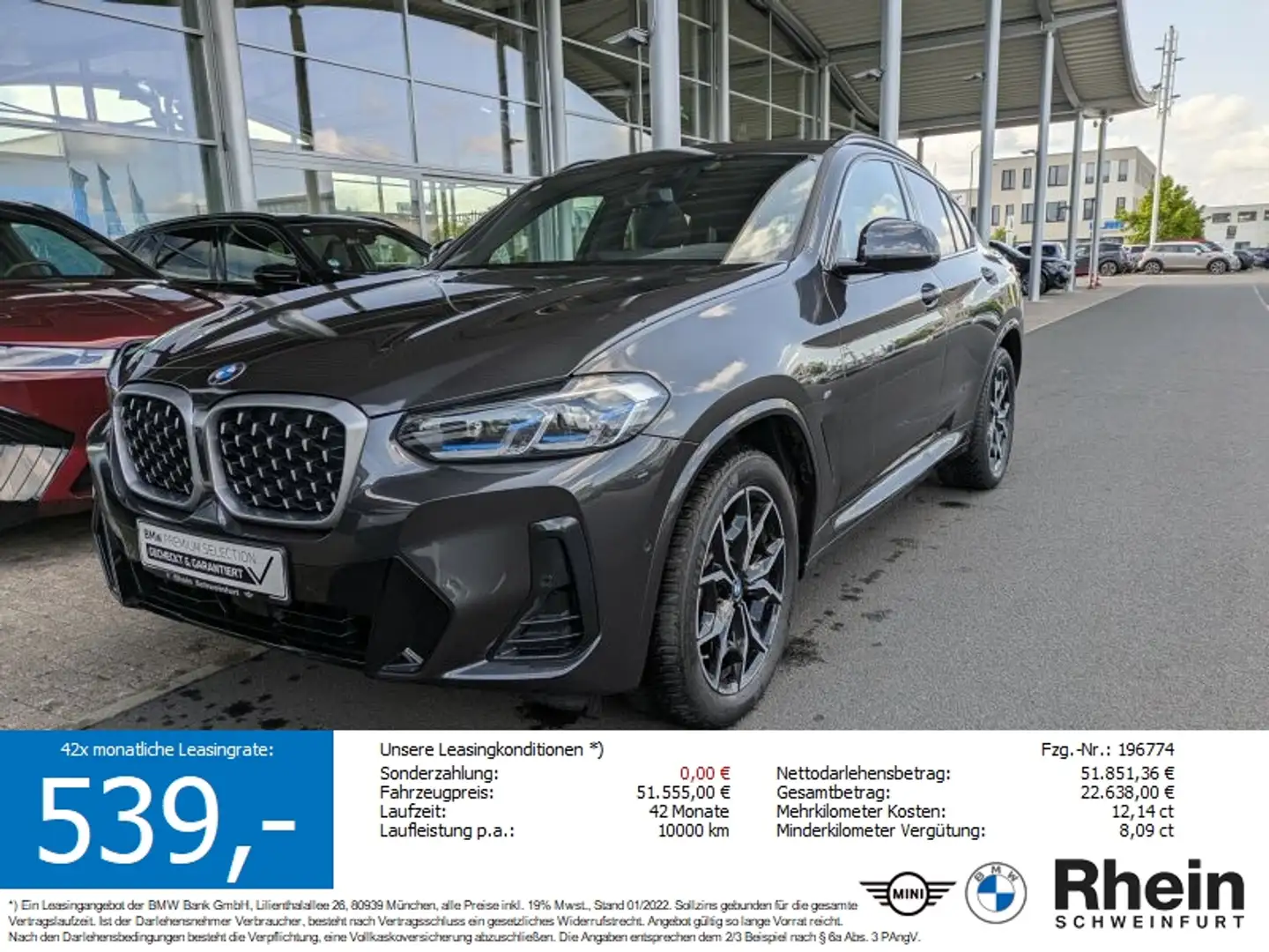 BMW X4 xDrive20i M Sport Laser. Standheizung. HeadUp Gris - 1