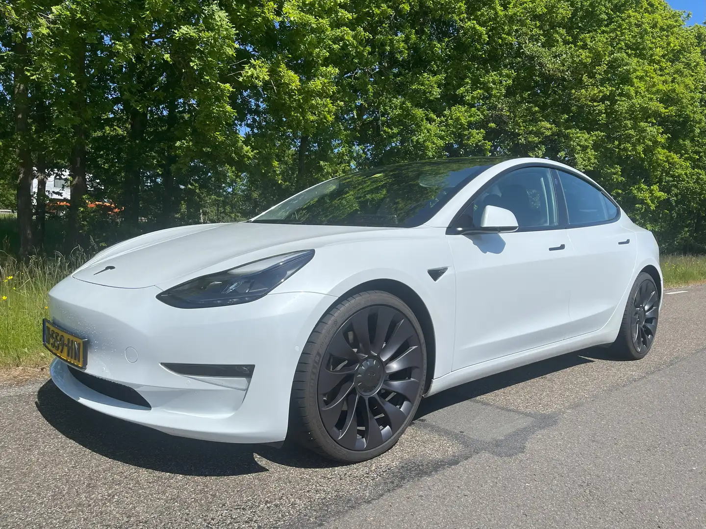 Tesla Model 3 Model 3 Long Range AWD - KW V3 - 20'' Uberturbine Wit - 1