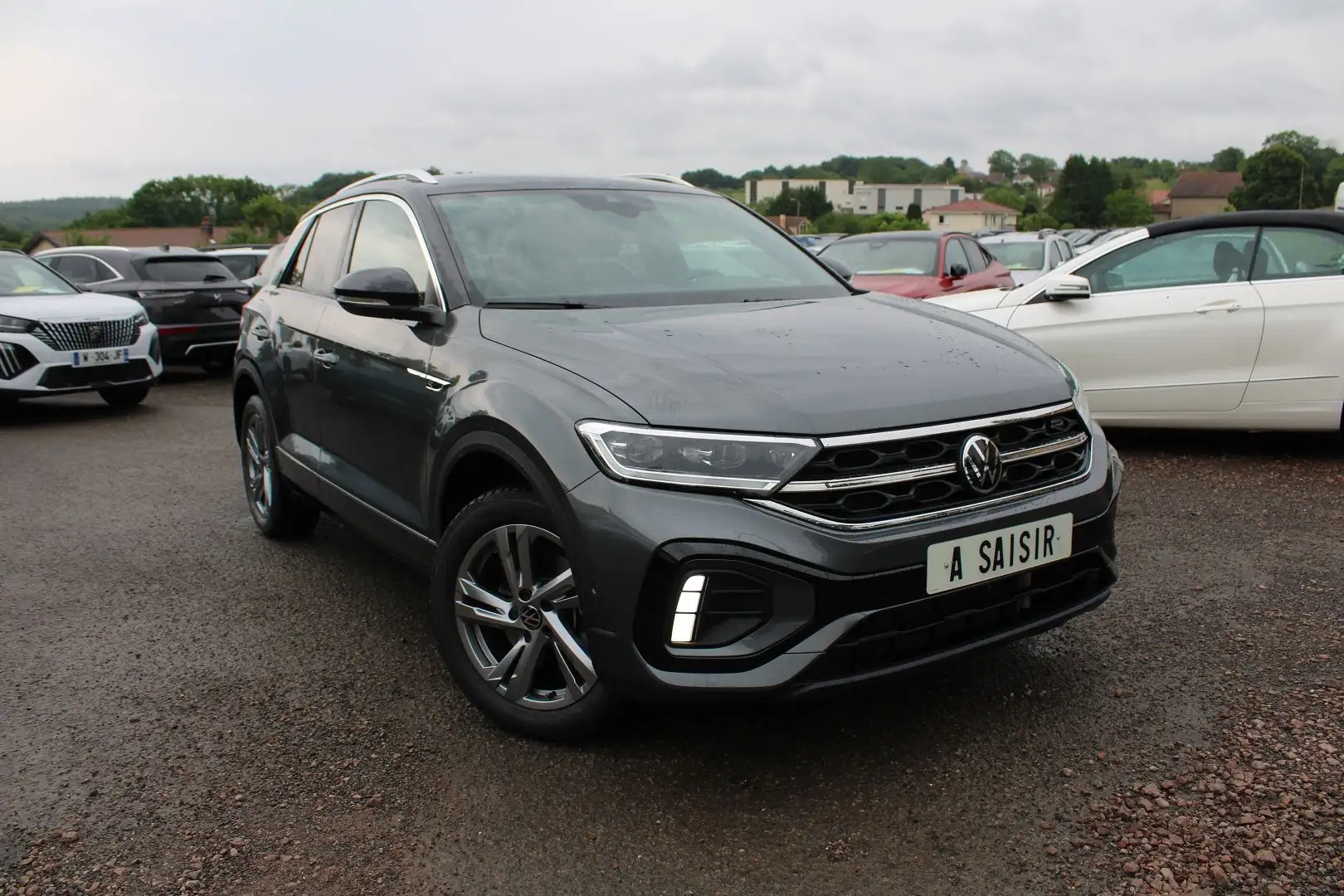 Volkswagen T-Roc 2L TDI 150 CV R-LINE GPS 3D CAMÉRA FULL LED ATTELA Gris - 1