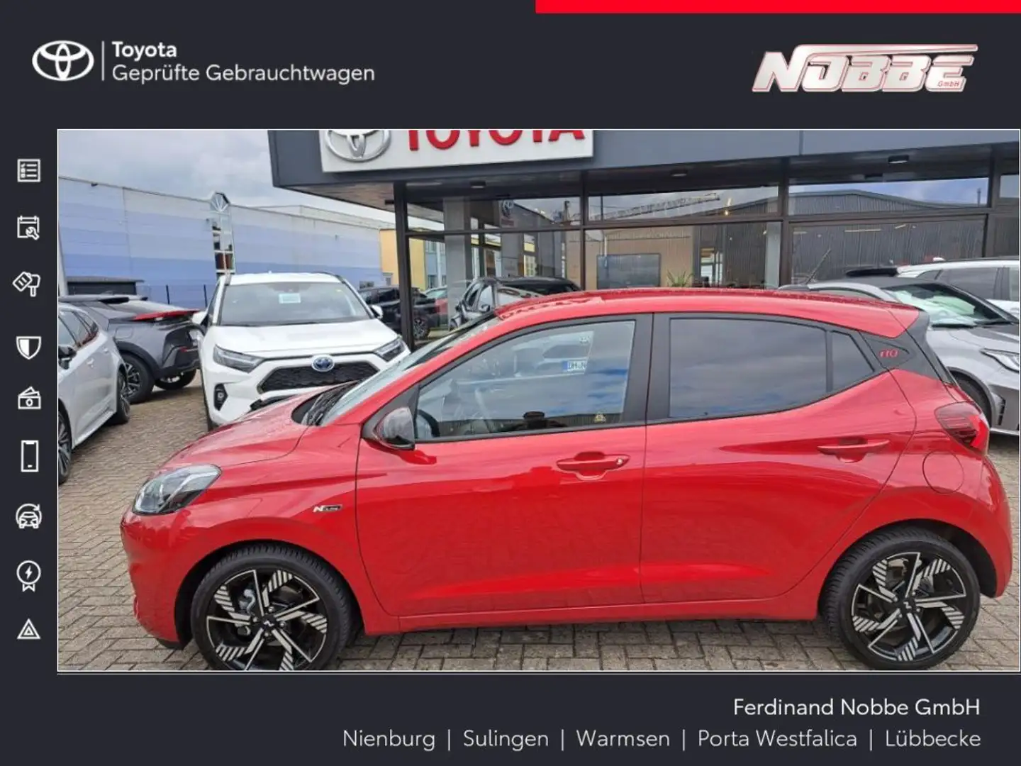 Hyundai i10 1.0 T-GDI N-Line Rojo - 1
