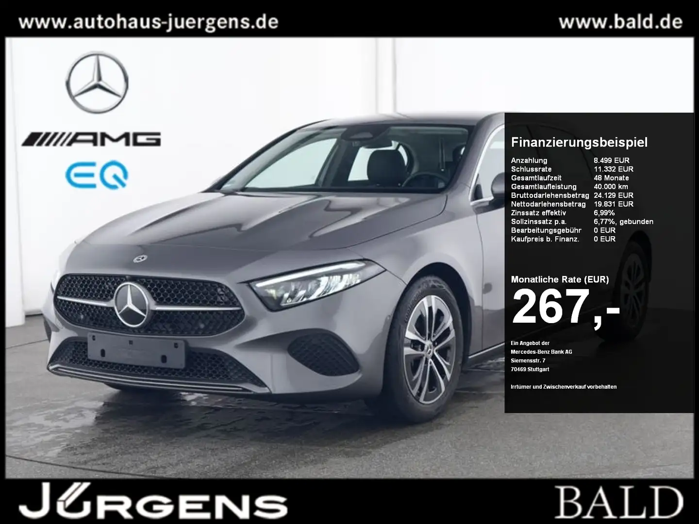 Mercedes-Benz A 200 Progressive/LED/Kamera/Winter/Ambiente/17" Grigio - 1