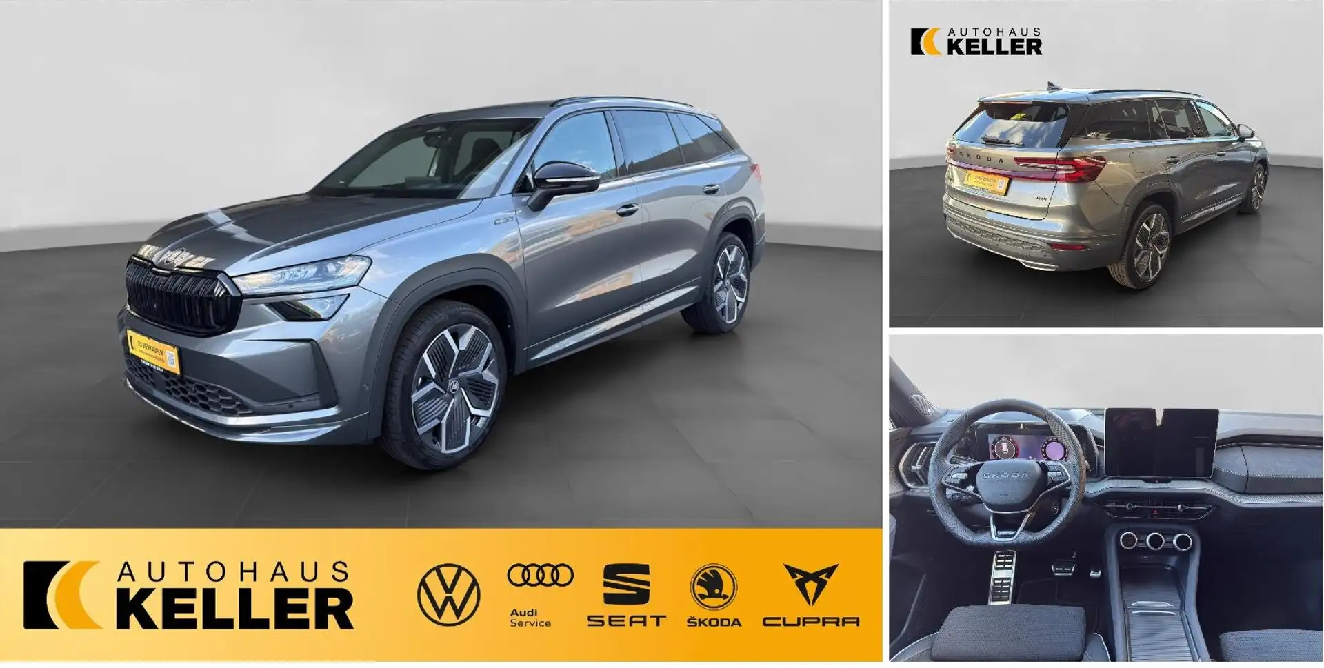 Skoda Kodiaq Kodiaq 2.0 TDI Sportline 4x4 Navi/Standheizung/BC Gris - 1