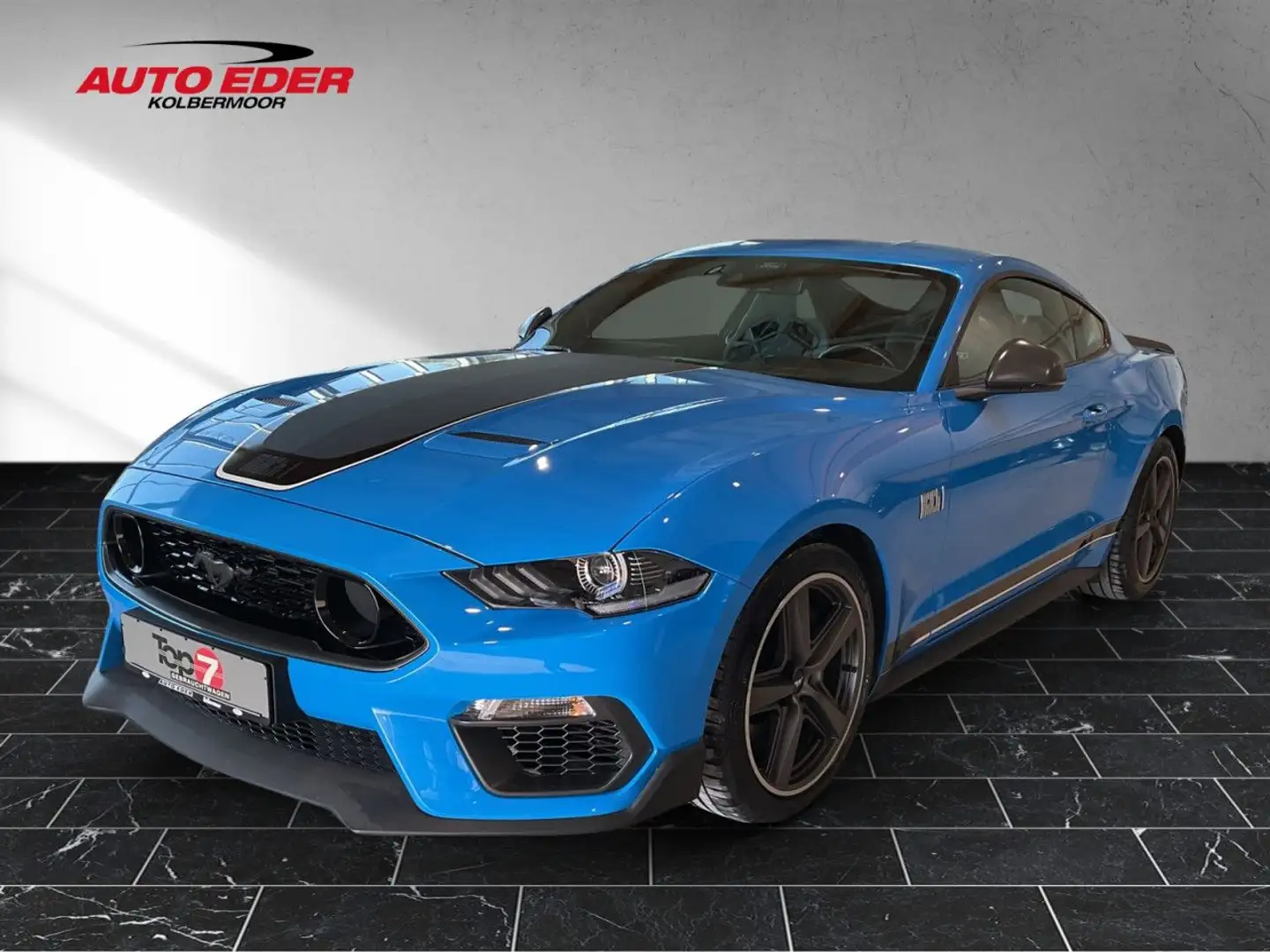 Ford Mustang Mach 1 Sportpaket Bluetooth Navi LED Klima Blau - 2