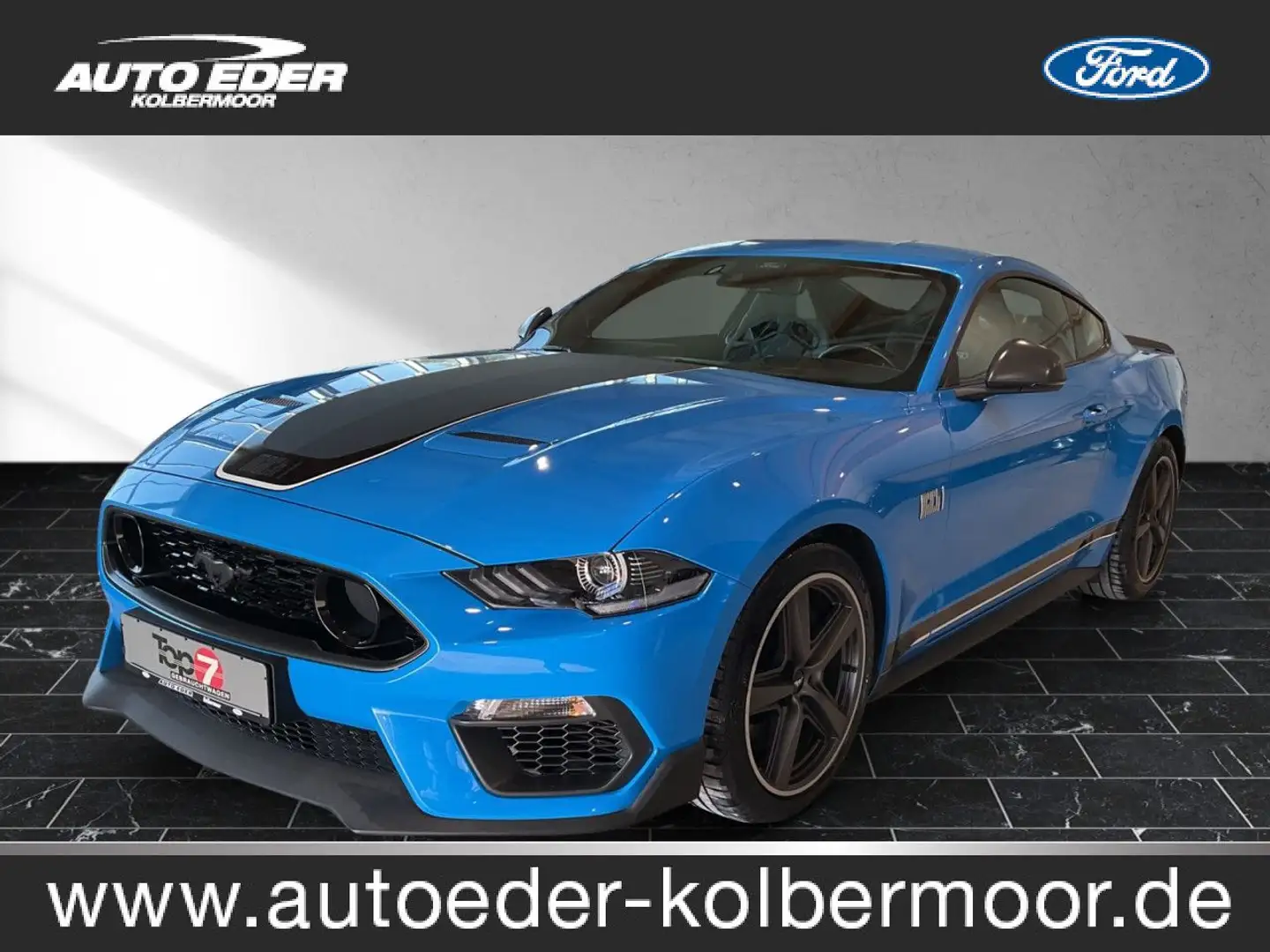 Ford Mustang Mach 1 Sportpaket Bluetooth Navi LED Klima Blau - 1