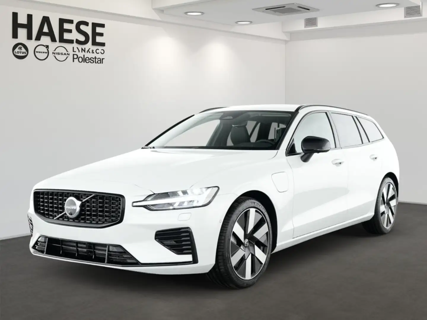 Volvo V60 T6 Plus Dark Plug-In Hybrid AWD EU6d Voll-LED 360° Weiß - 1