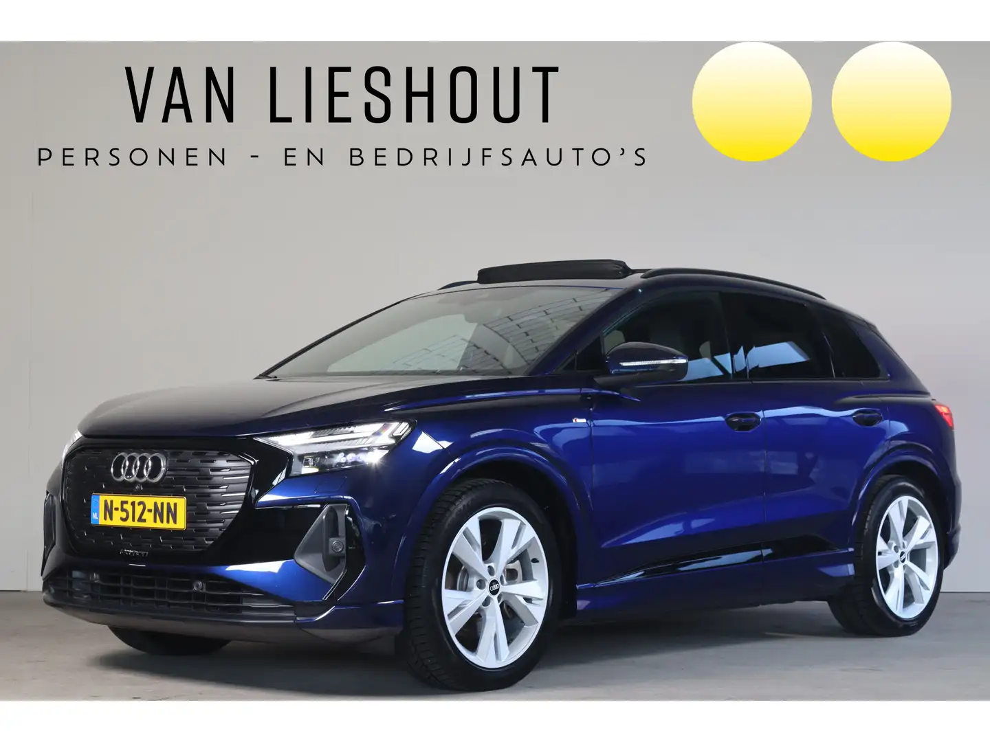Audi Q4 e-tron 40 Launch edition S Competition 77 kWh - NL- Auto! Blau - 1