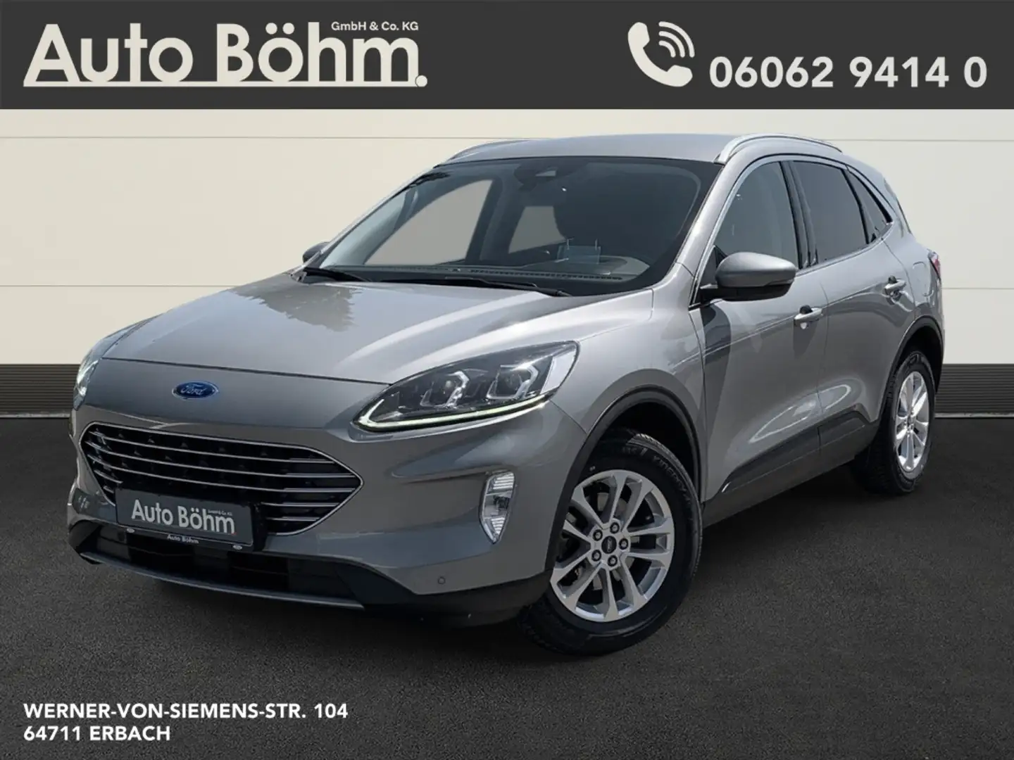 Ford Kuga Titanium 2.0 Klima+Navi+AHK+DAB+Temp+HED-UP+LED Argent - 1