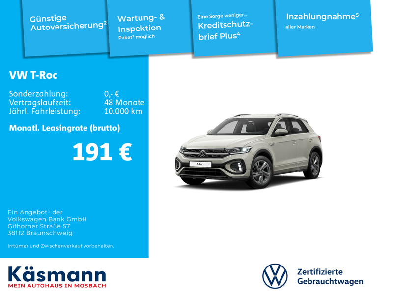 Volkswagen T-Roc R-Line 1.0TSI LED SHZ ACC CARPLAY GJR — photo 2