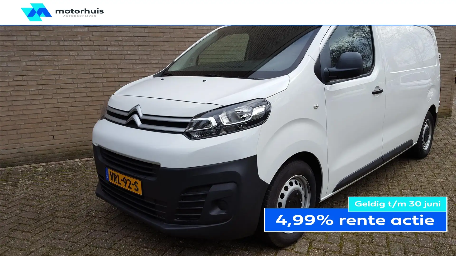 Citroen Jumpy GB M 1.6 95PK 3-zits *EURO-6* | CRUISECONTROL | AI Bílá - 1