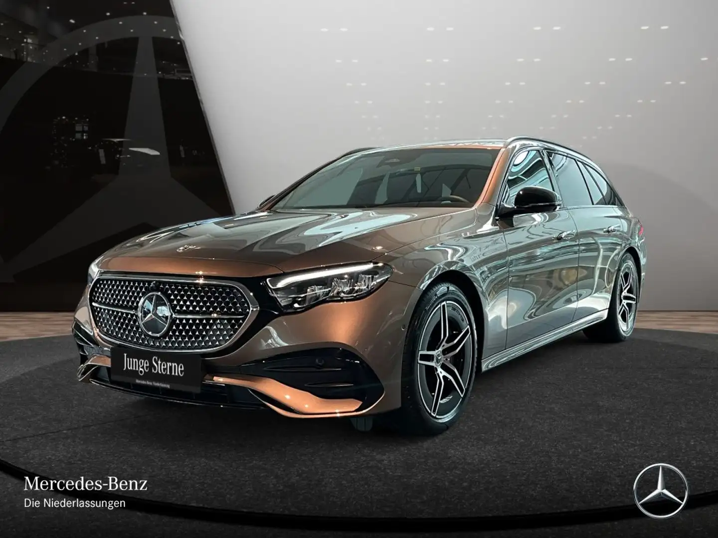Mercedes-Benz E 300 de T Hybrid AMG 360° Distr. HUD LED AHK PTS Brun - 2