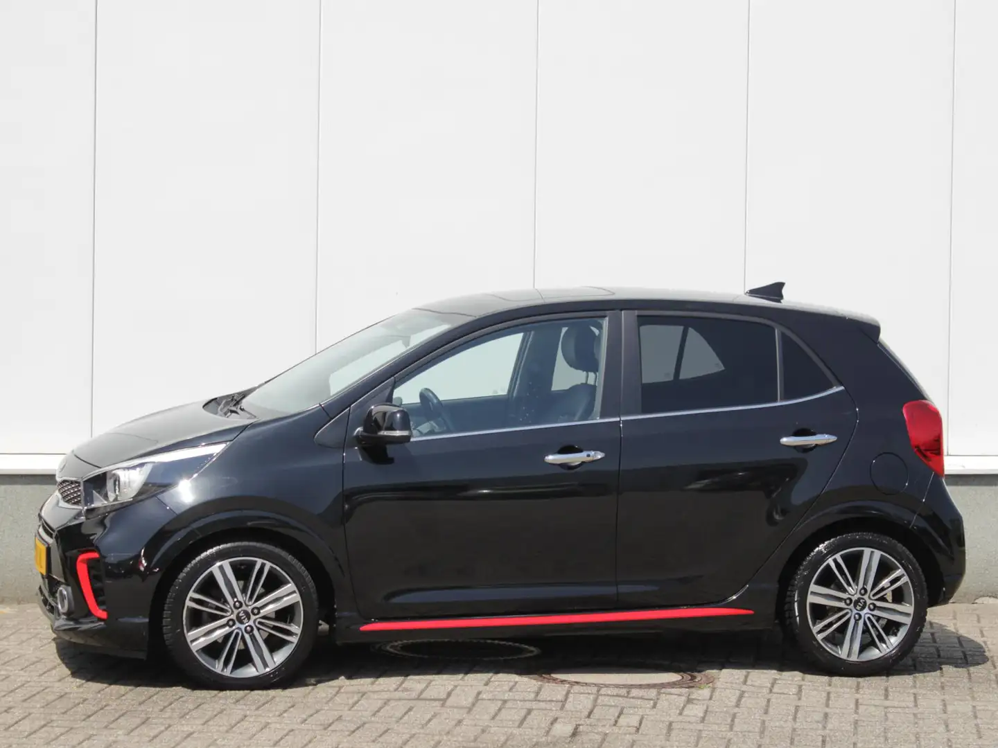 Kia Picanto 1.2 CVVT GT-Line Automaat | Navi | Cruise | Leder Zwart - 2