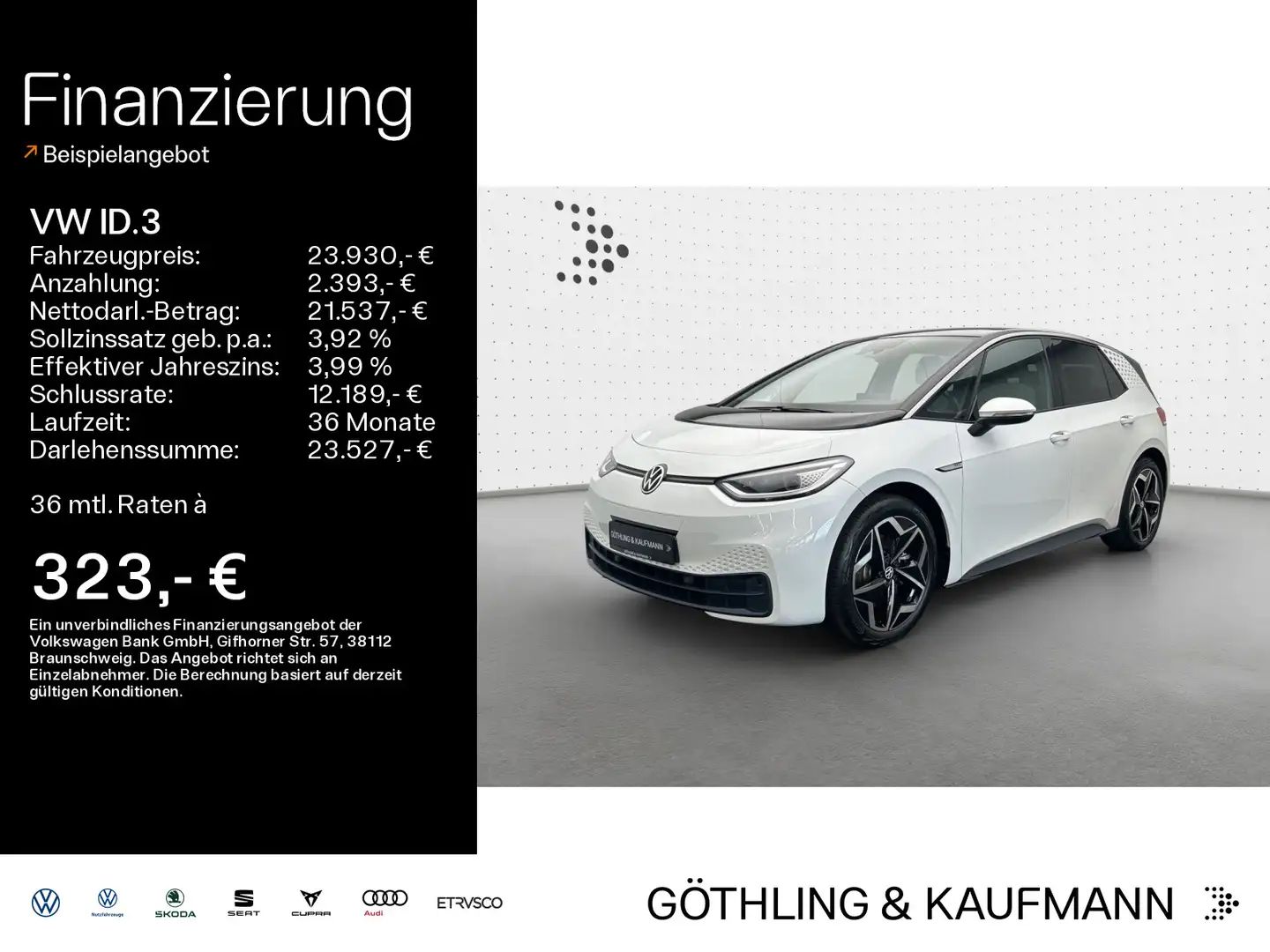 Volkswagen ID.3 Pro Performance Max 150kW*PANO*Wärmepumpe*M Bianco - 1