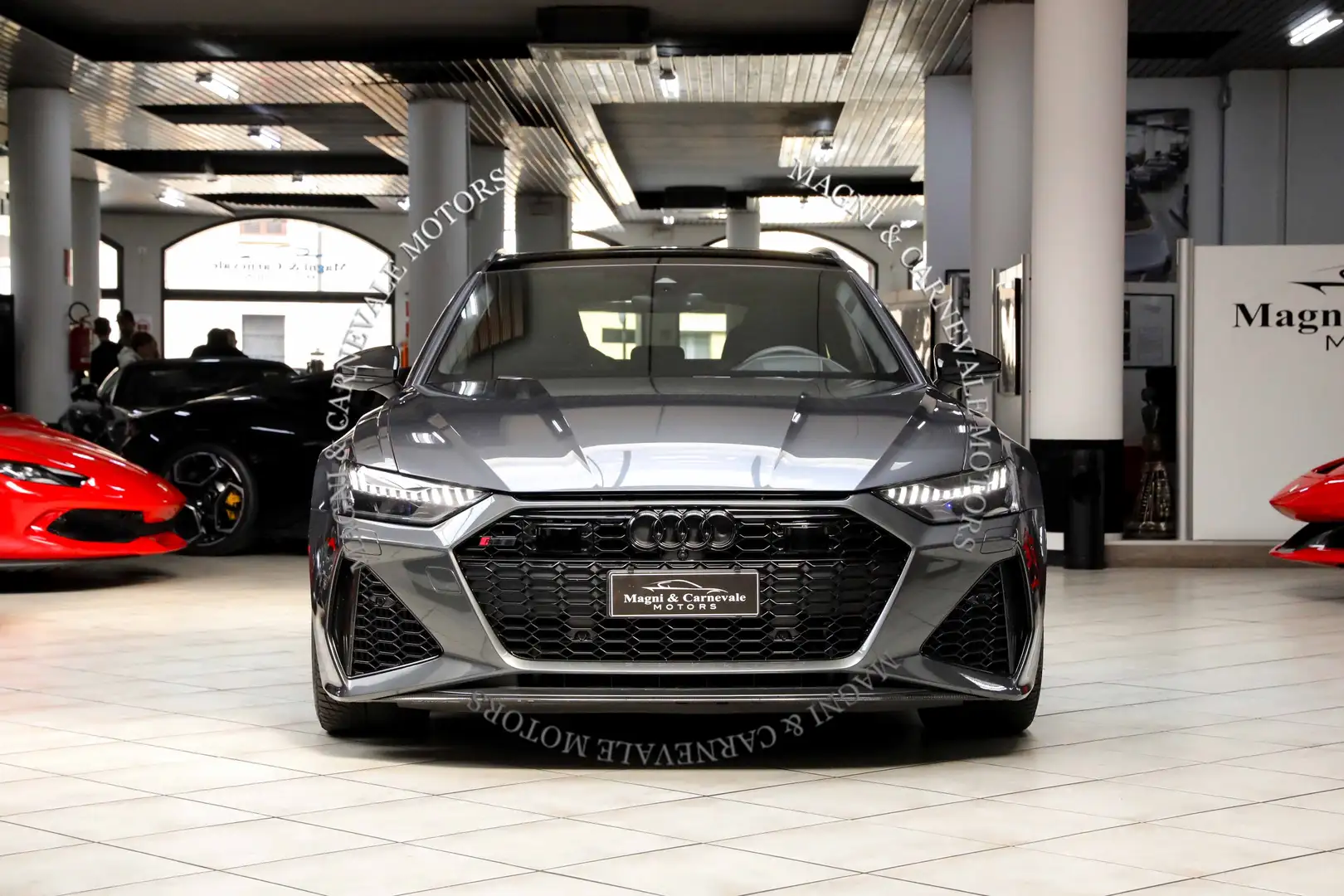Audi RS6 DYNAMIC PLUS RS|305 KM/H|TETTO|B&O 3D|HEAD-UP|FULL Gris - 2