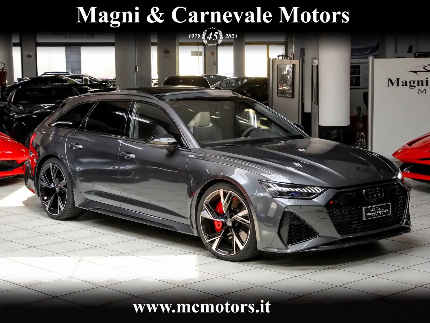 Audi RS6 DYNAMIC PLUS RS|305 KM/H|TETTO|B&O 3D|HEAD-UP|FULL Gris - 1