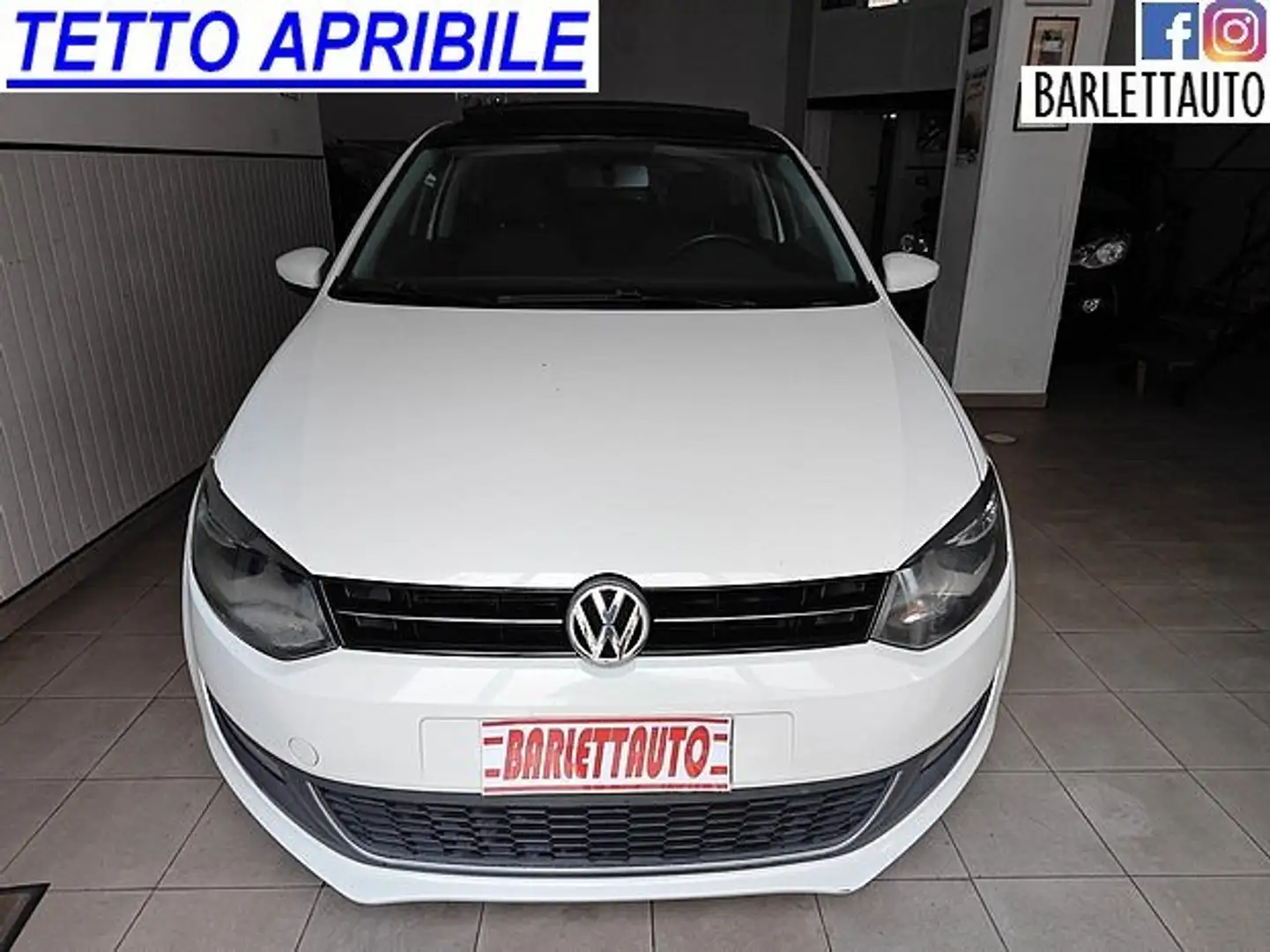 Volkswagen Polo 3p 1.6 Tdi 90 cv Highline *TETTO APRIBILE* Bianco - 1
