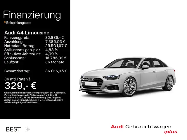 Audi A4 advanced 40 TFSI Business, LED