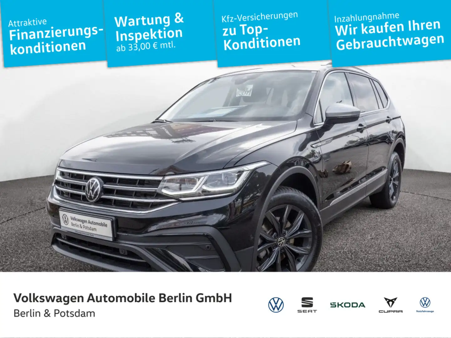 Volkswagen Tiguan Allspace 1.5 TSI DSG Move Navi Stdhz AHK Schwarz - 1