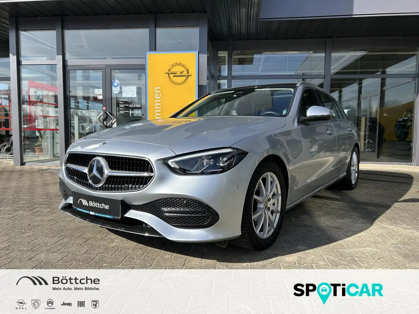 Mercedes-Benz C 180 T Mild-Hybrid/AT9/LED/KAMERA/AHK/PANO/Assistenzsys Silber - 1