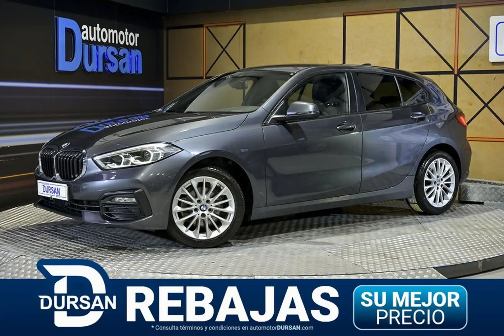 BMW 118 118d Gris - 1