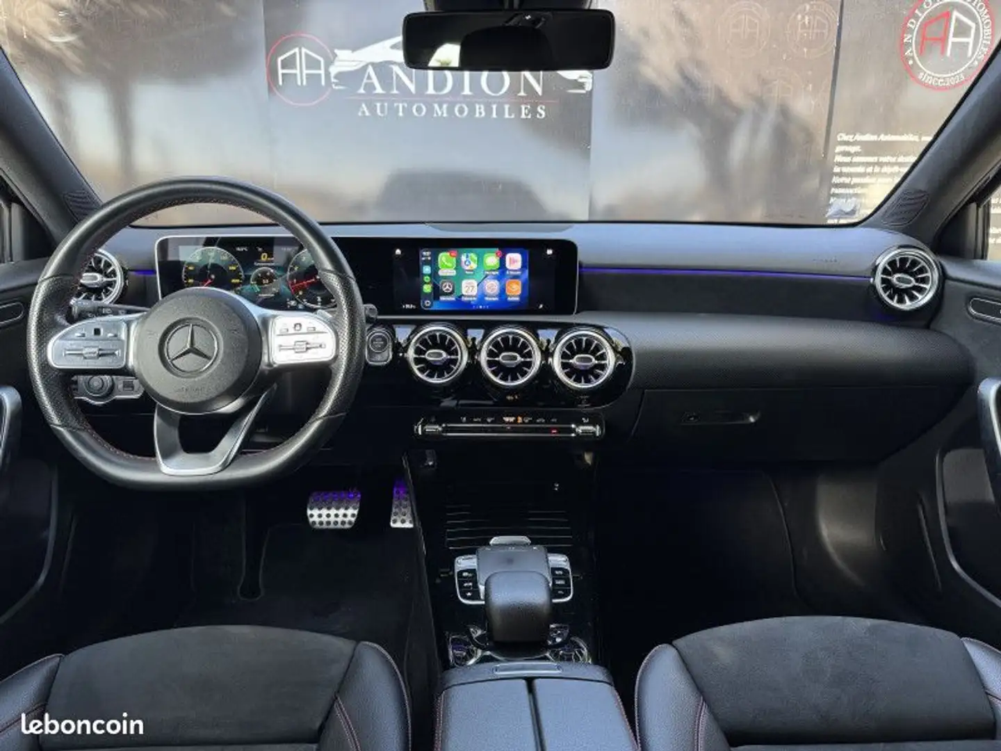 Mercedes-Benz A 220 Mercedes 220 190CH AMG LINE 7G Schwarz - 2