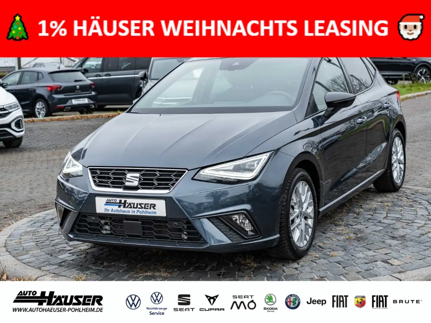 SEAT Ibiza FR 1.0 TSI DSG NAVI KAMERA ACC LED PDC FULL-LINK S Grau - 1