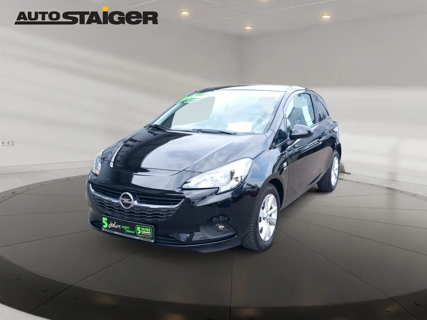 Opel Corsa E 1.2 Active Klimaanlage, SHZ, Alu, PDC Schwarz - 2