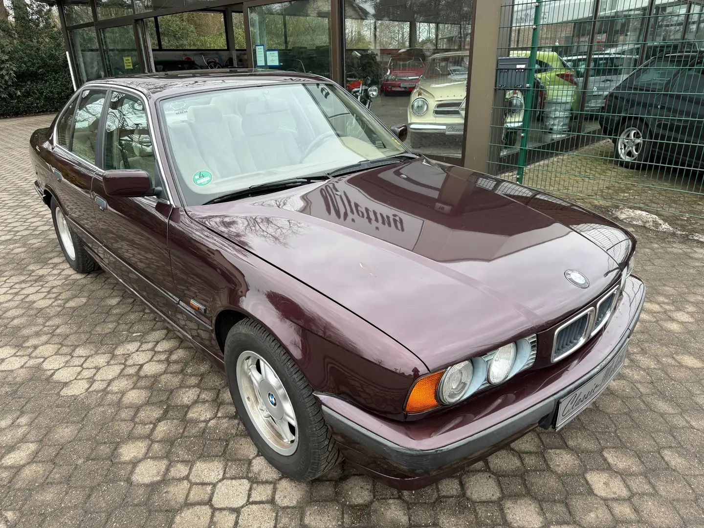 BMW 518 i E34 *nur 177 TKM*HU 7/2027*Familienbesitz*eSD* Rot - 1