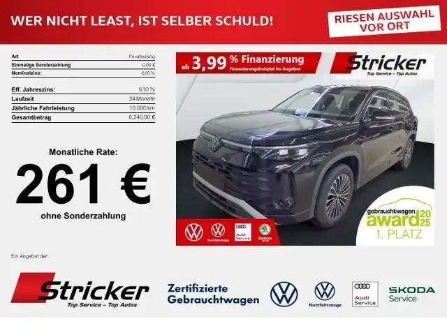 Volkswagen Tayron Life 1.5eTSI DSG 261,- ohne Anzahlung 7-Sitzer AH