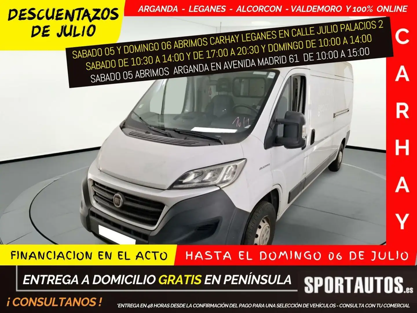 Fiat Ducato 2.0 Mjet L3H2 (EU6) Bianco - 1