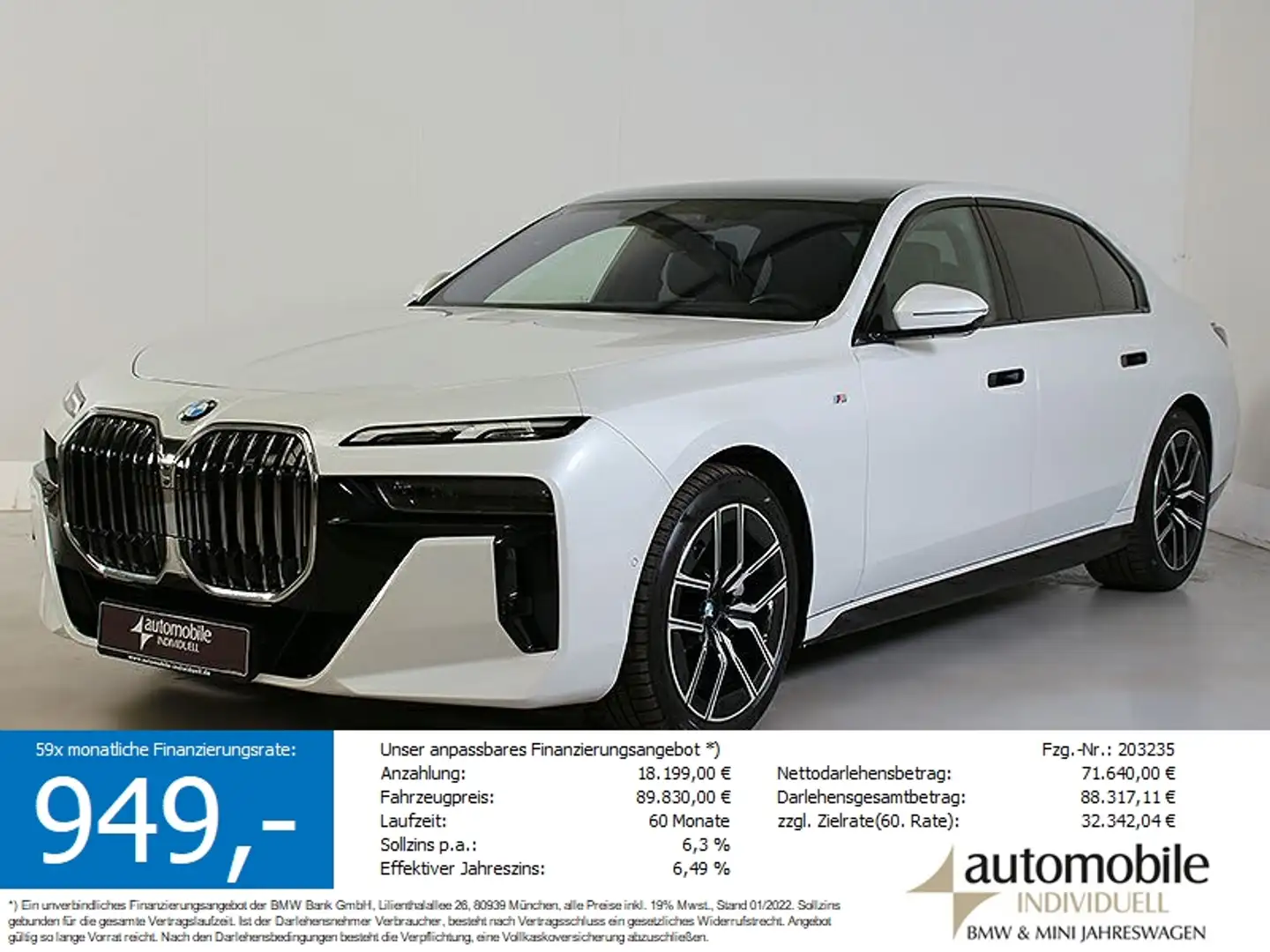 BMW 740 d xDr. M Sport Autob.asst. ACC Panorama Sthz. Alb - 1